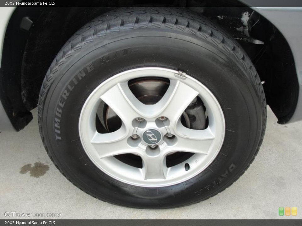 2003 Hyundai Santa Fe GLS Wheel and Tire Photo #38879928