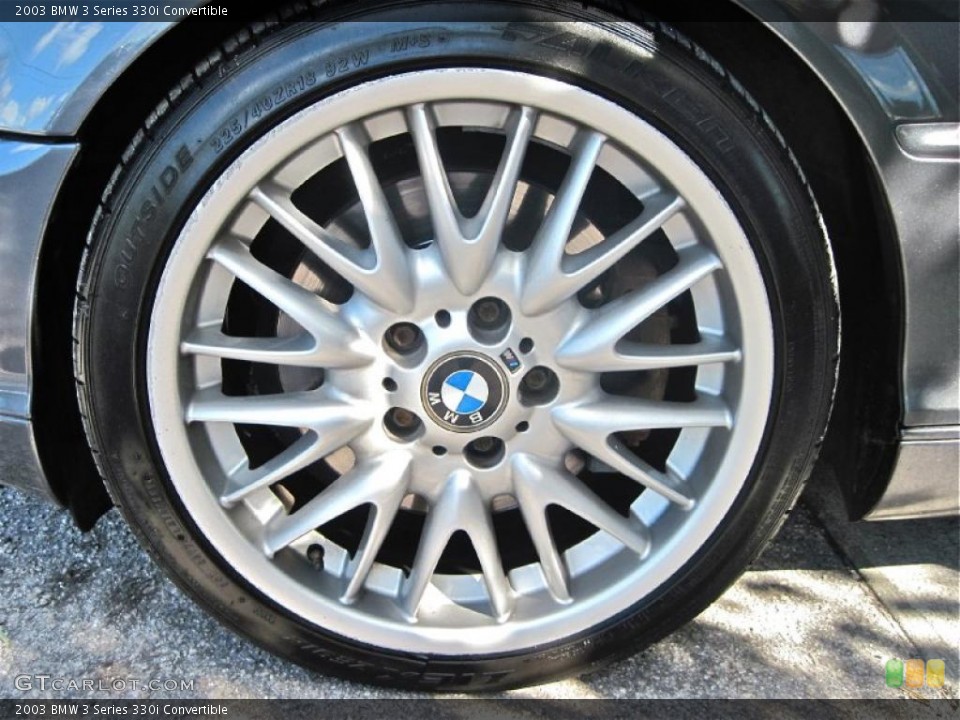 2003 BMW 3 Series 330i Convertible Wheel and Tire Photo #38882841