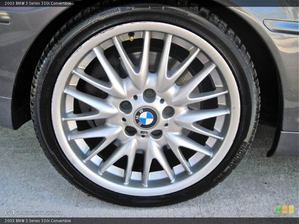 2003 BMW 3 Series 330i Convertible Wheel and Tire Photo #38882877