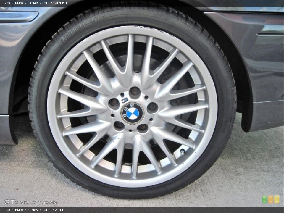 2003 BMW 3 Series 330i Convertible Wheel and Tire Photo #38882893