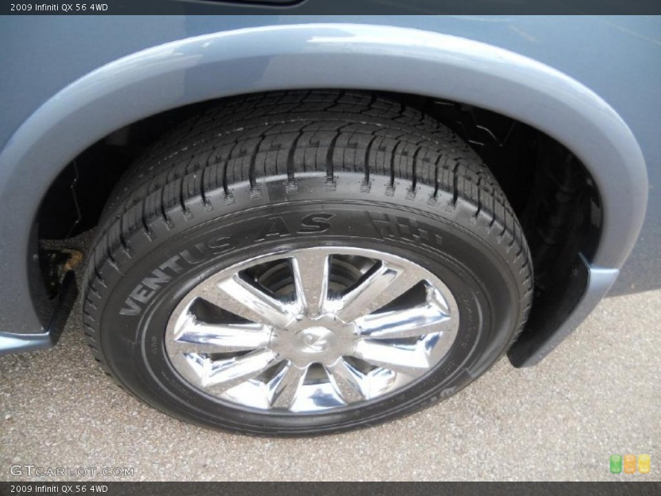 2009 Infiniti QX 56 4WD Wheel and Tire Photo #38884289