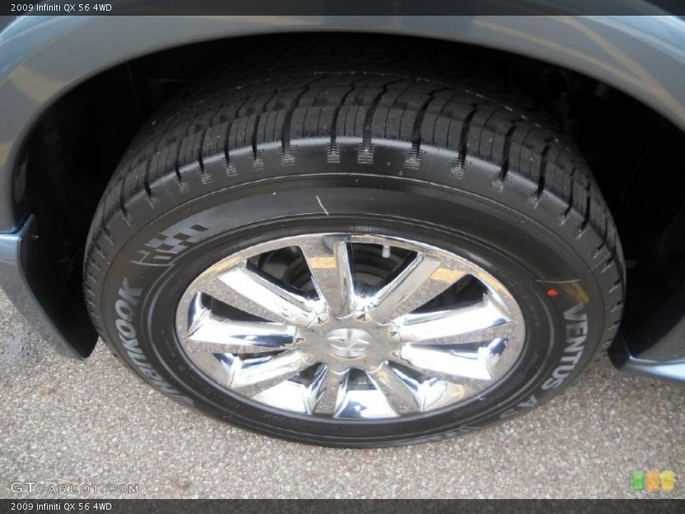 2009 Infiniti QX 56 4WD Wheel and Tire Photo #38884305