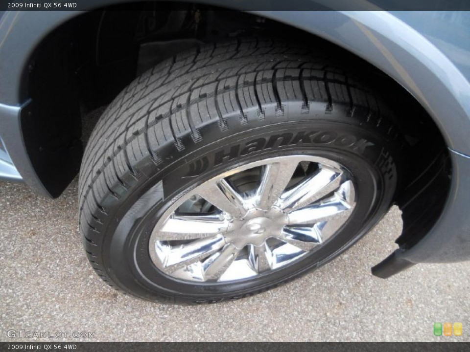 2009 Infiniti QX 56 4WD Wheel and Tire Photo #38884333