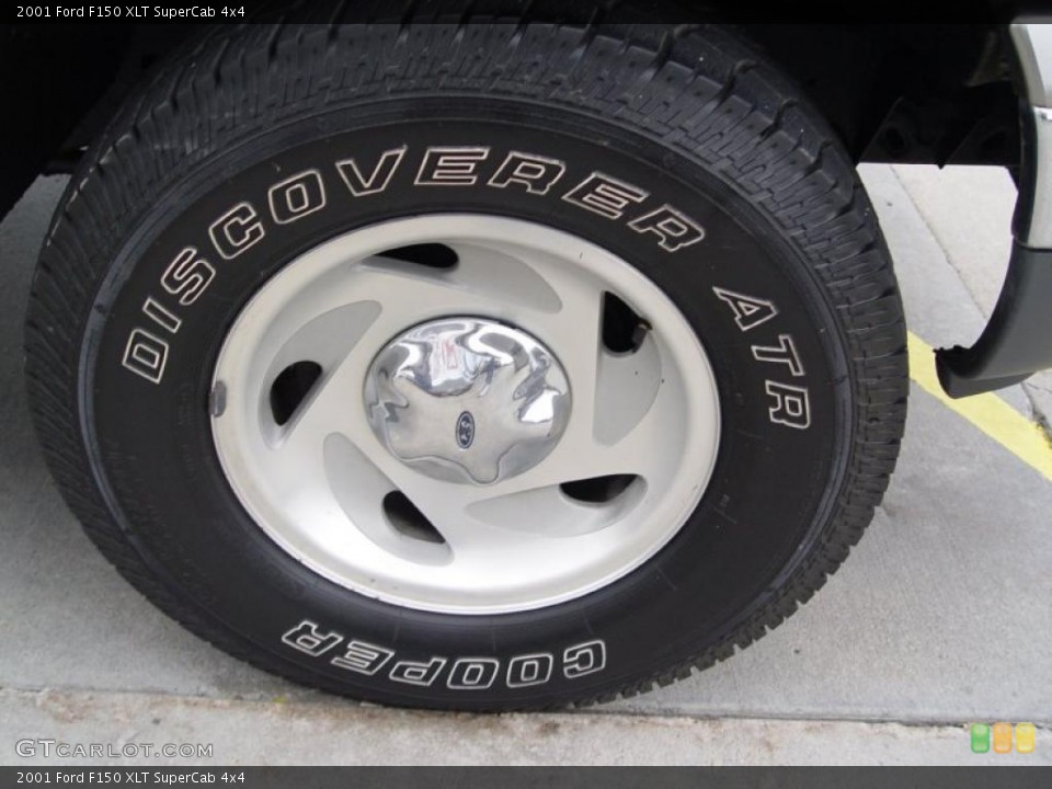 2001 Ford F150 XLT SuperCab 4x4 Wheel and Tire Photo #38892494