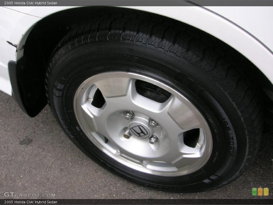 2005 Honda Civic Hybrid Sedan Wheel and Tire Photo #38895946