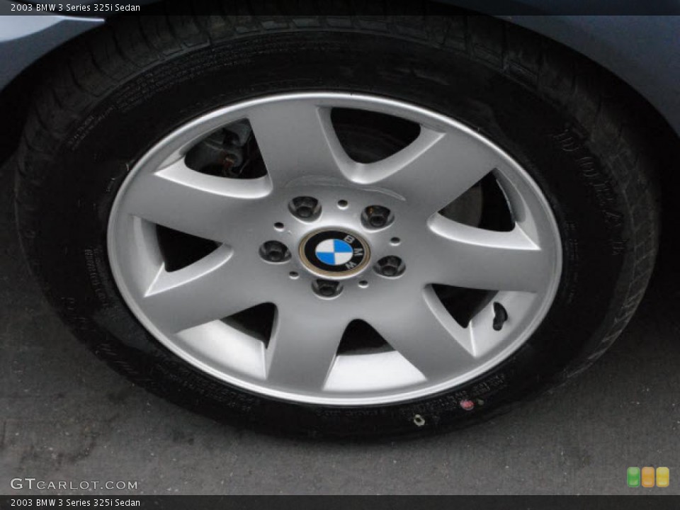2003 BMW 3 Series 325i Sedan Wheel and Tire Photo #38897554