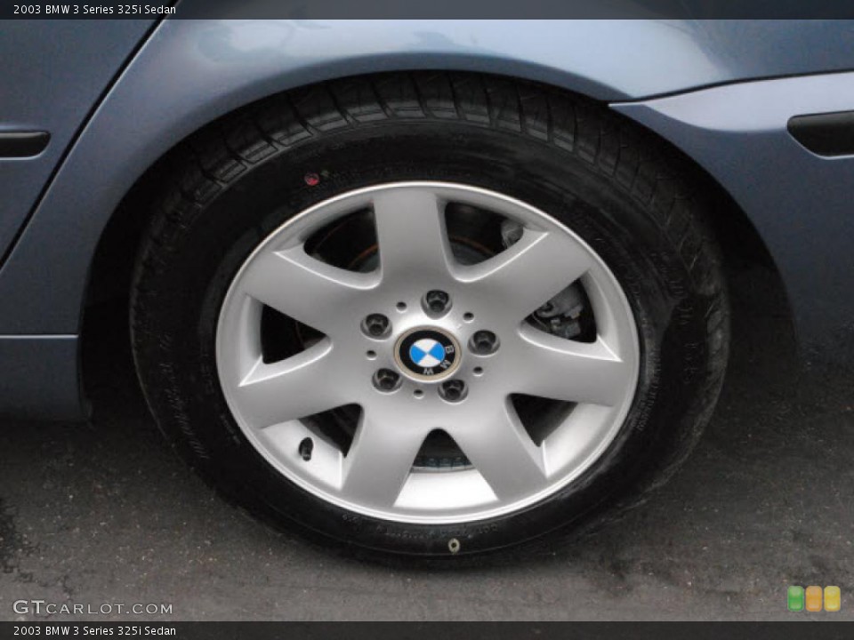 2003 BMW 3 Series 325i Sedan Wheel and Tire Photo #38897634