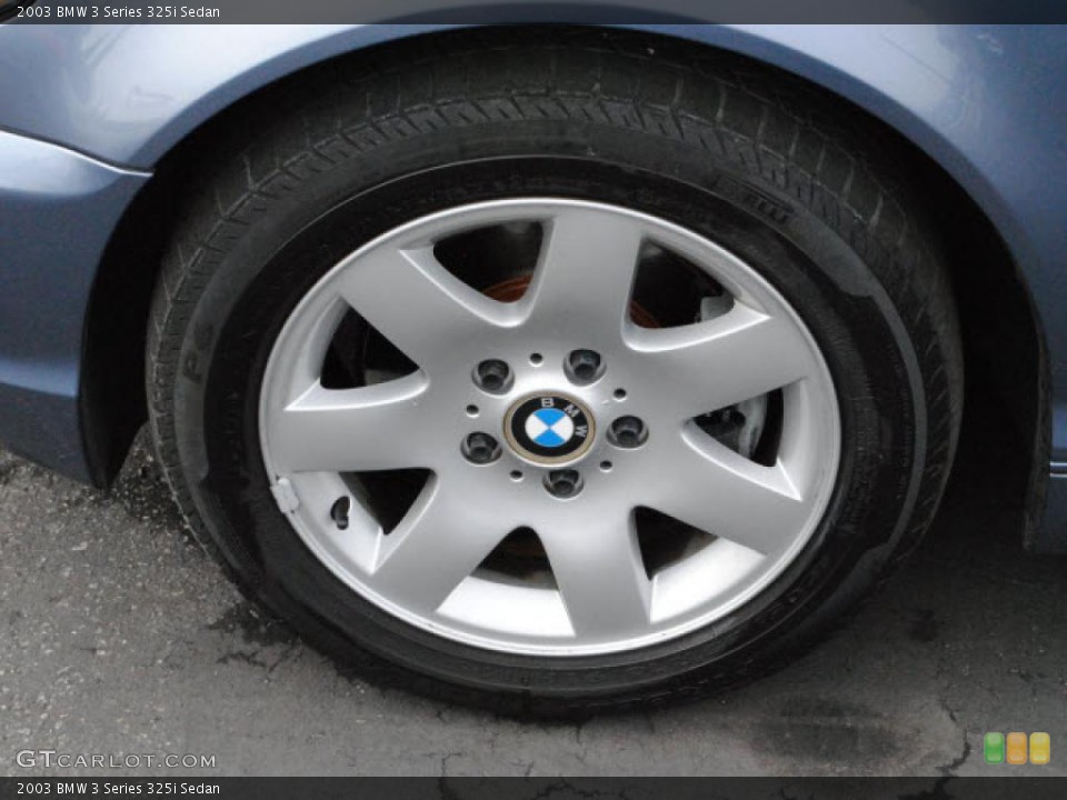 2003 BMW 3 Series 325i Sedan Wheel and Tire Photo #38897822