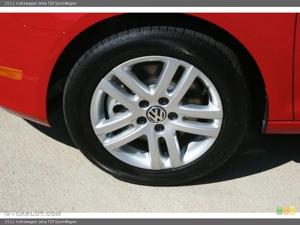 2011 Volkswagen Jetta TDI SportWagen Wheel and Tire Photo #38902174