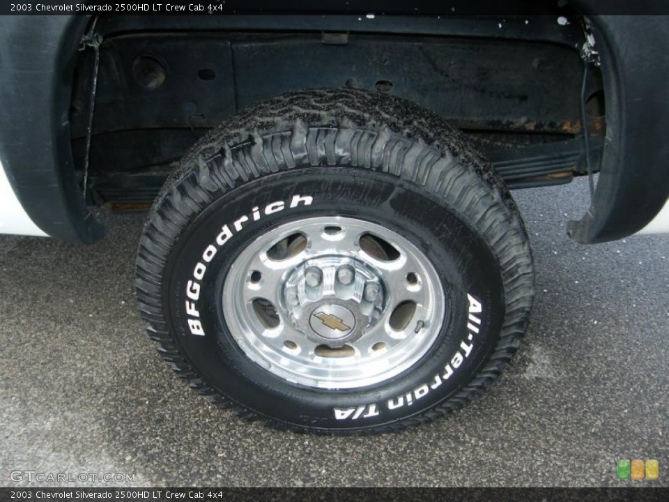 2003 Chevrolet Silverado 2500HD LT Crew Cab 4x4 Wheel and Tire Photo #38916222