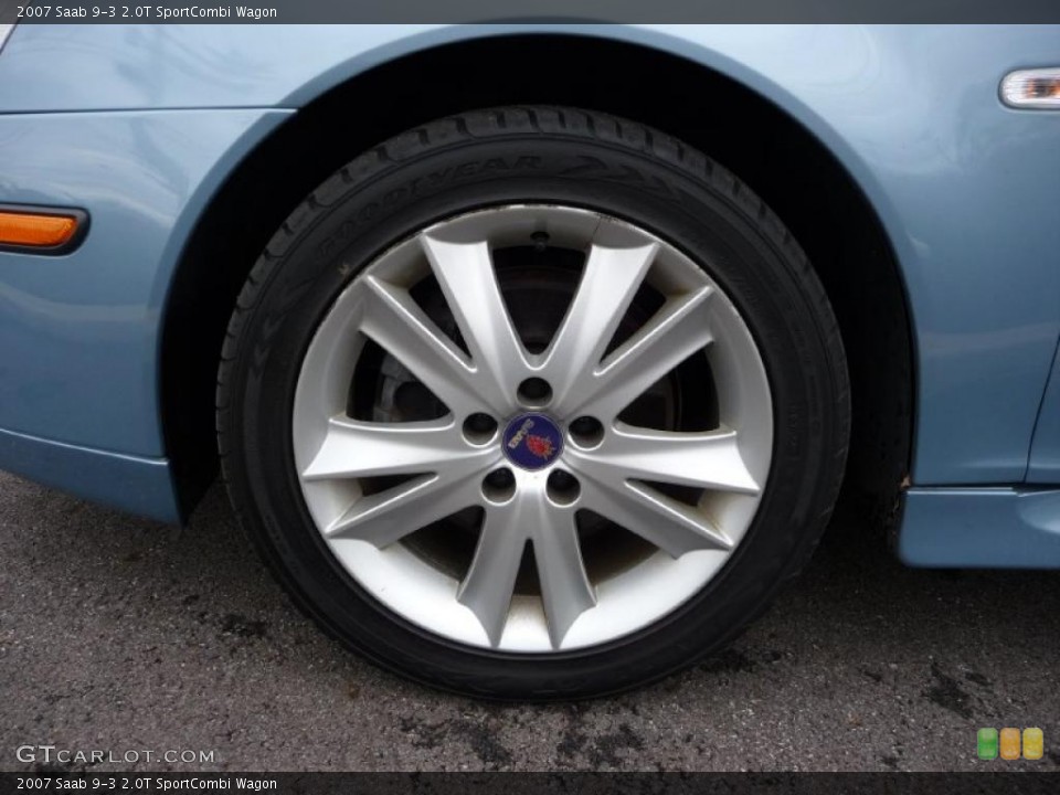 2007 Saab 9-3 2.0T SportCombi Wagon Wheel and Tire Photo #38921482