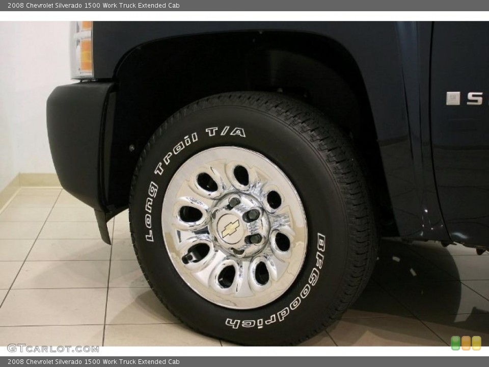 2008 Chevrolet Silverado 1500 Work Truck Extended Cab Wheel and Tire Photo #38926294