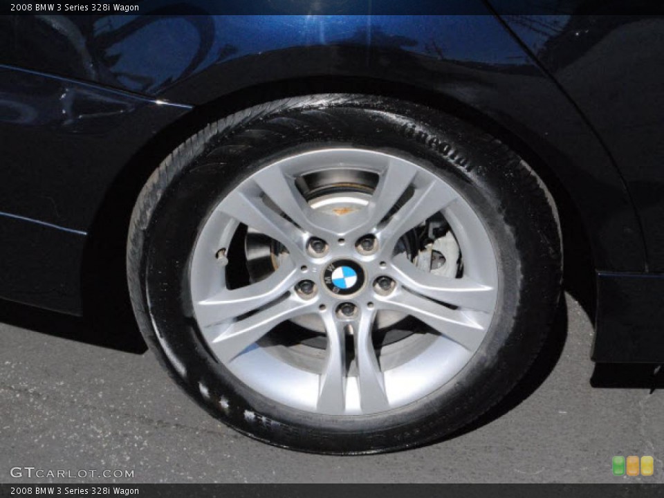 2008 BMW 3 Series 328i Wagon Wheel and Tire Photo #38937982