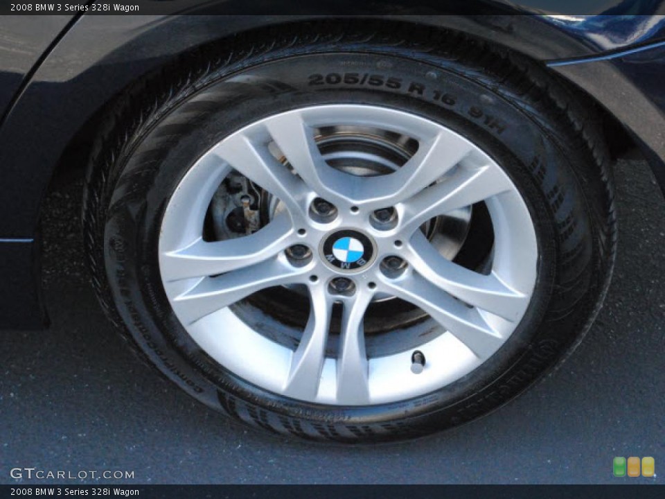 2008 BMW 3 Series 328i Wagon Wheel and Tire Photo #38938050