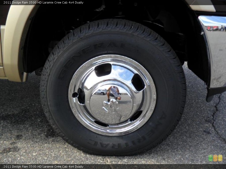 2011 Dodge Ram 3500 HD Laramie Crew Cab 4x4 Dually Wheel and Tire Photo #38941426