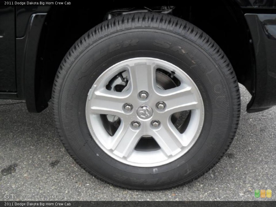2011 Dodge Dakota Big Horn Crew Cab Wheel and Tire Photo #38942994