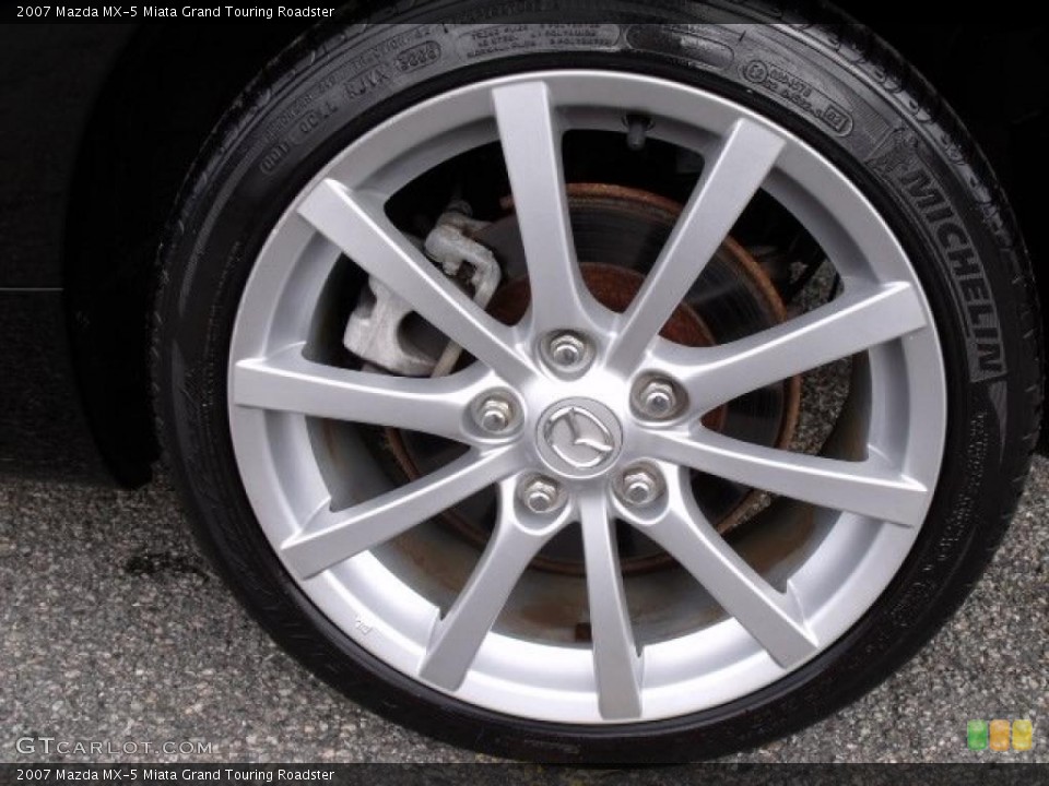2007 Mazda MX-5 Miata Grand Touring Roadster Wheel and Tire Photo #38947754