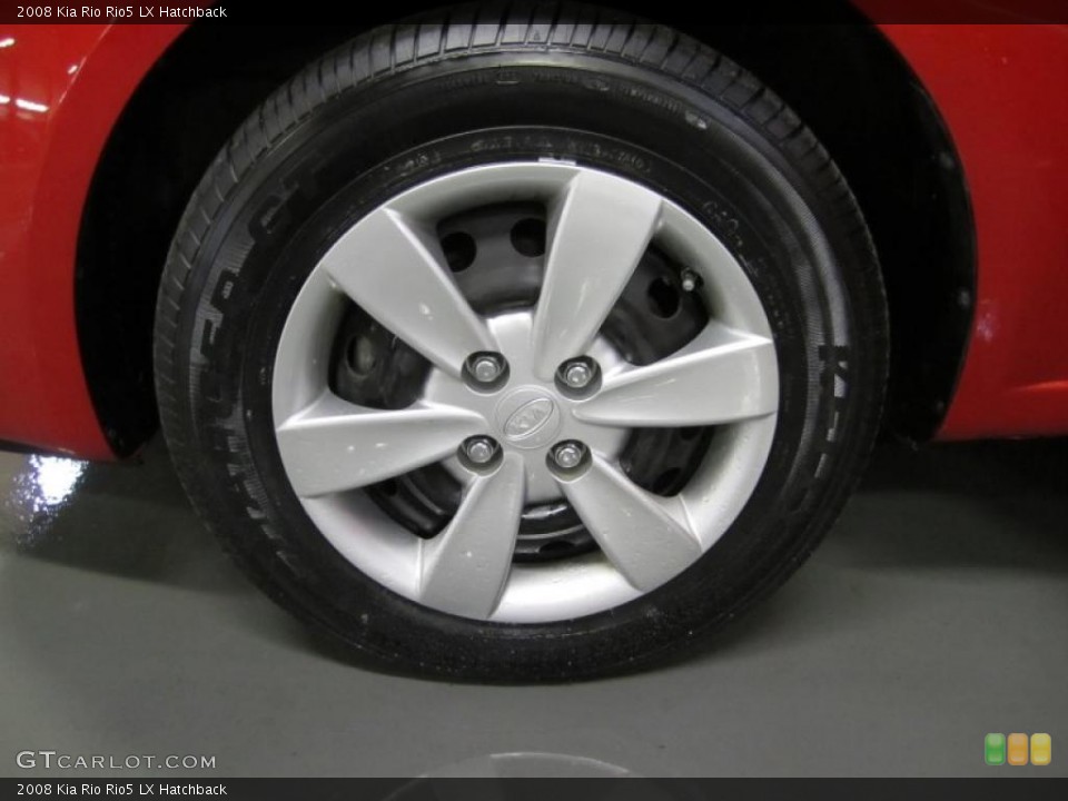 2008 Kia Rio Rio5 LX Hatchback Wheel and Tire Photo #38955062