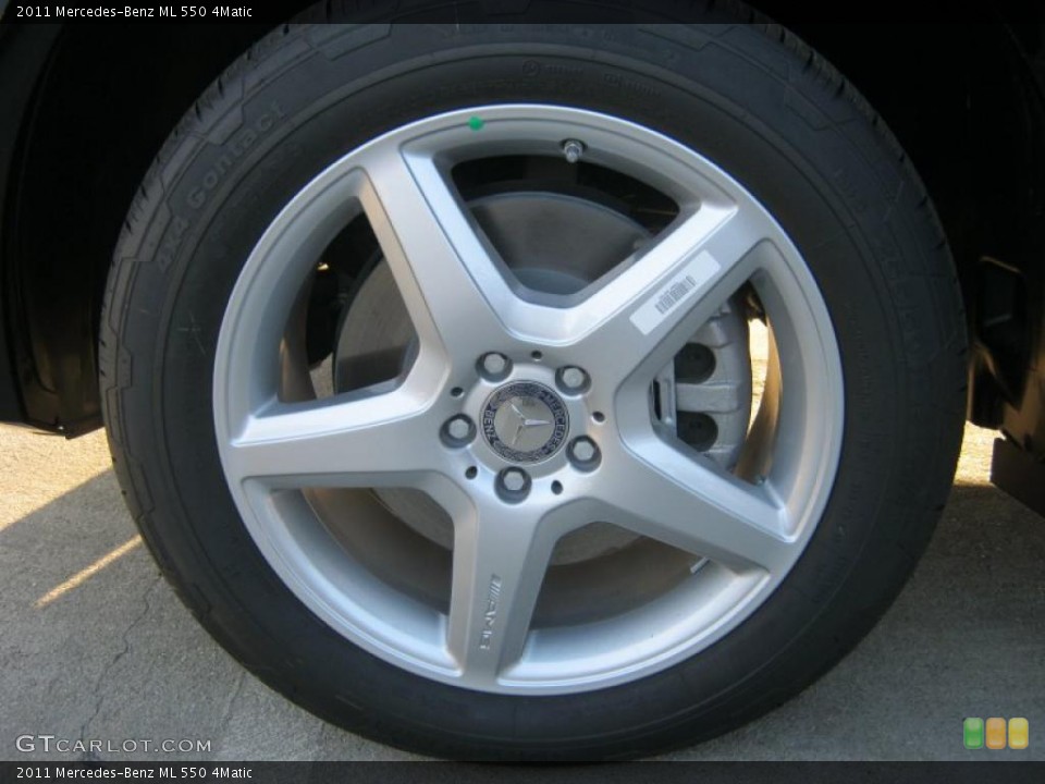 2011 Mercedes-Benz ML 550 4Matic Wheel and Tire Photo #38955786