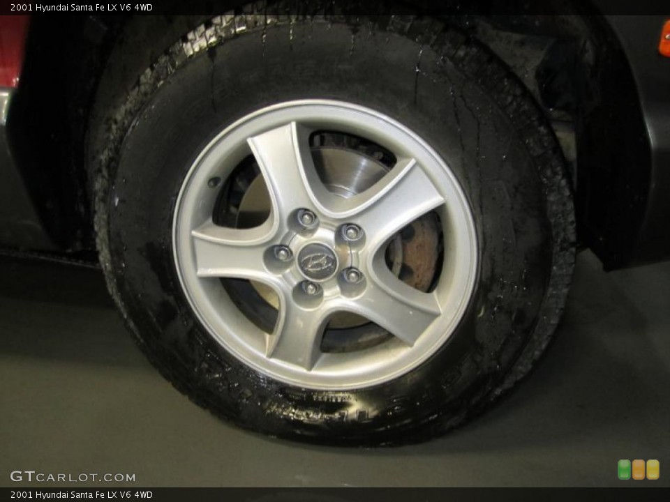 2001 Hyundai Santa Fe LX V6 4WD Wheel and Tire Photo #38963730