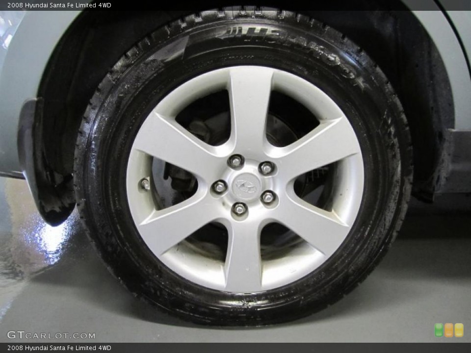 2008 Hyundai Santa Fe Limited 4WD Wheel and Tire Photo #38964222