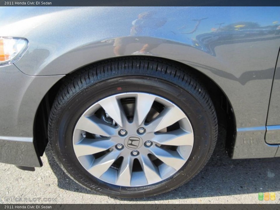 2011 Honda Civic EX Sedan Wheel and Tire Photo #38966359