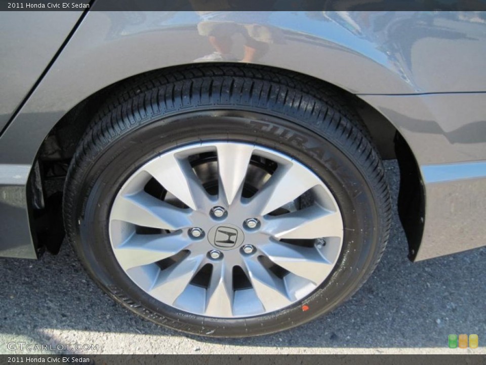 2011 Honda Civic EX Sedan Wheel and Tire Photo #38966375