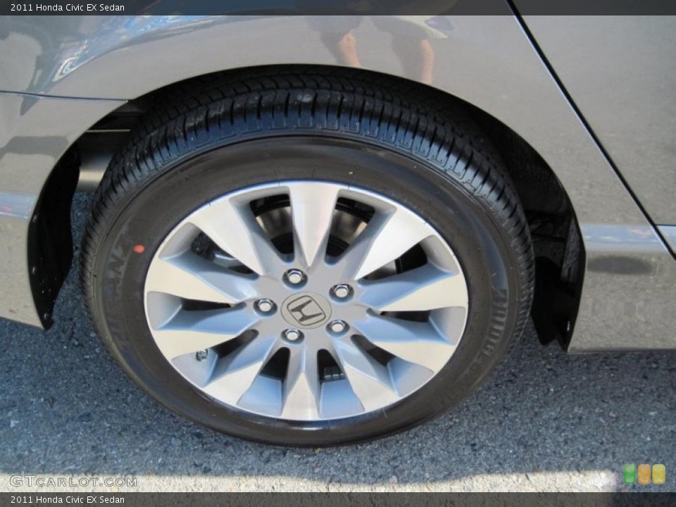 2011 Honda Civic EX Sedan Wheel and Tire Photo #38966387