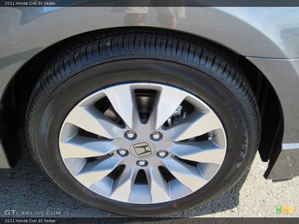 2011 Honda Civic EX Sedan Wheel and Tire Photo #38966399