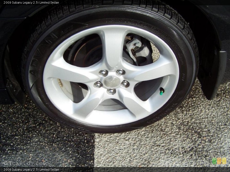2009 Subaru Legacy 2.5i Limited Sedan Wheel and Tire Photo #38973500