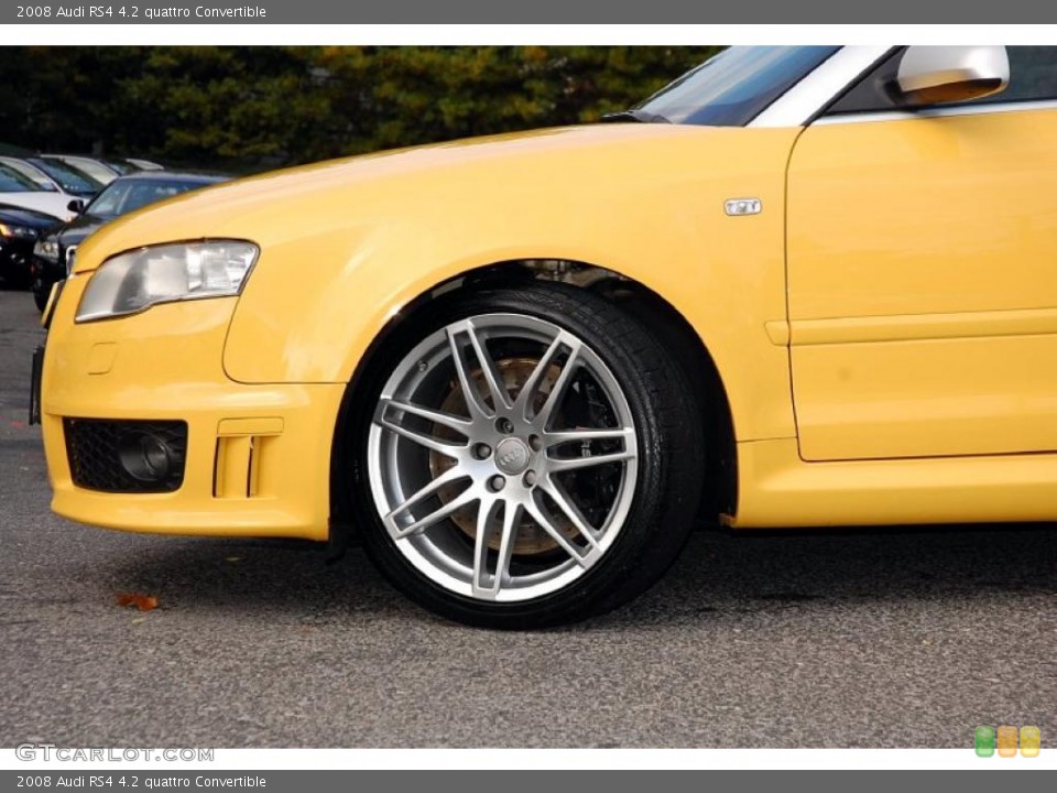 2008 Audi RS4 4.2 quattro Convertible Wheel and Tire Photo #38979851