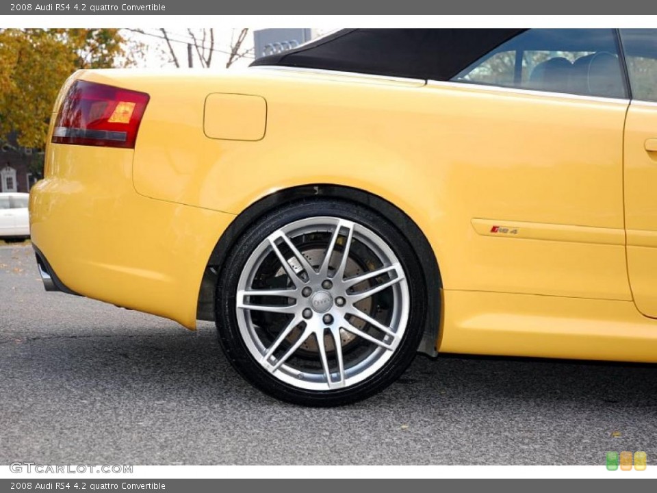 2008 Audi RS4 4.2 quattro Convertible Wheel and Tire Photo #38979895