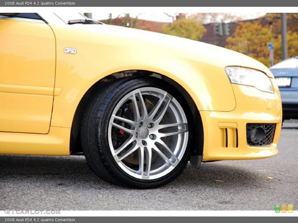 2008 Audi RS4 4.2 quattro Convertible Wheel and Tire Photo #38979939