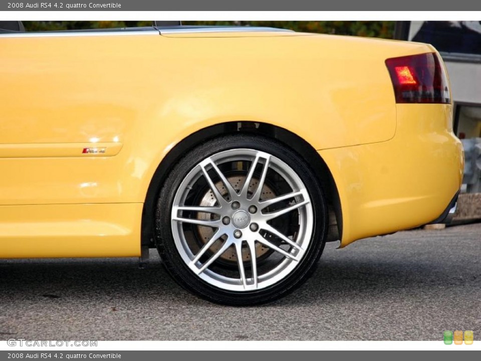 2008 Audi RS4 4.2 quattro Convertible Wheel and Tire Photo #38979975