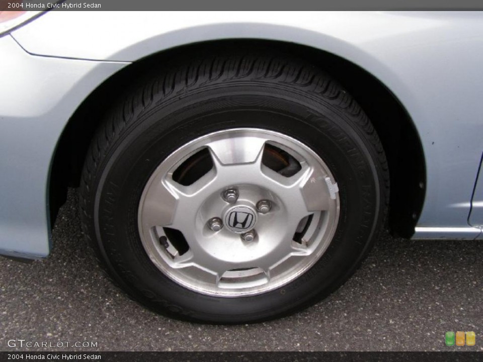 2004 Honda Civic Hybrid Sedan Wheel and Tire Photo #38980211
