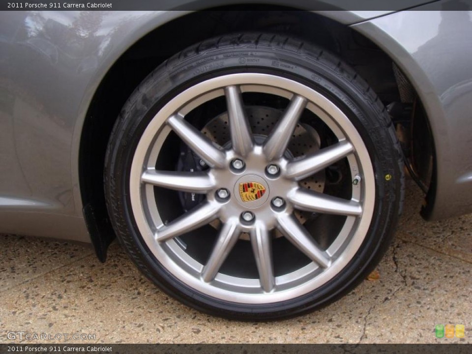 2011 Porsche 911 Carrera Cabriolet Wheel and Tire Photo #38982053