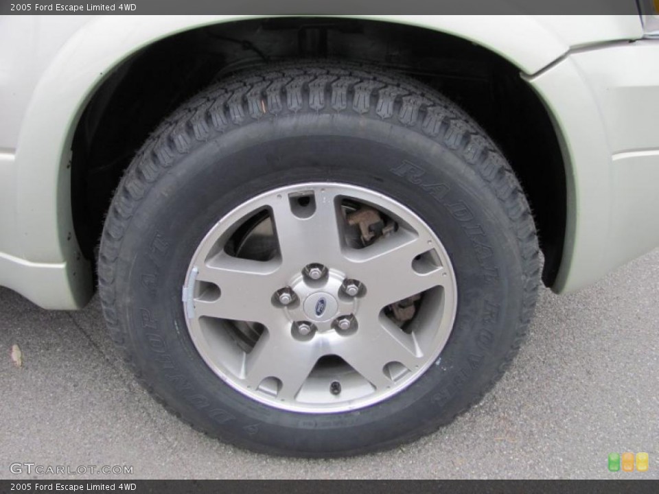 2005 Ford Escape Limited 4WD Wheel and Tire Photo #38982841