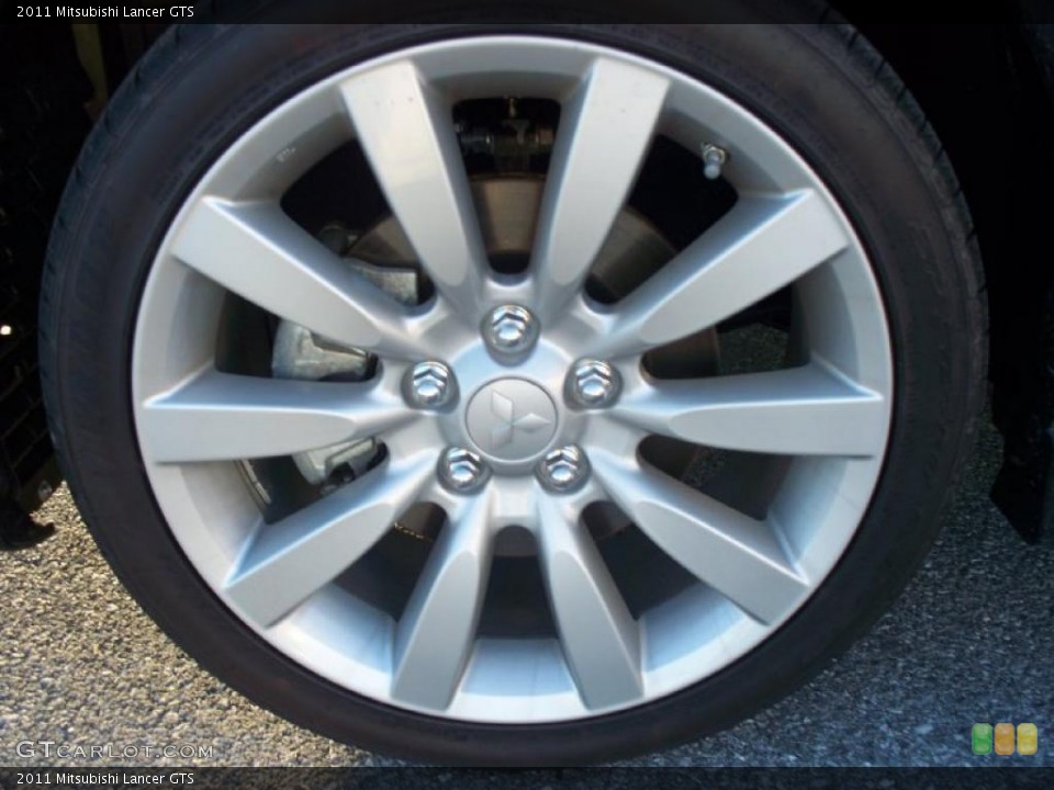 2011 Mitsubishi Lancer GTS Wheel and Tire Photo #38984449