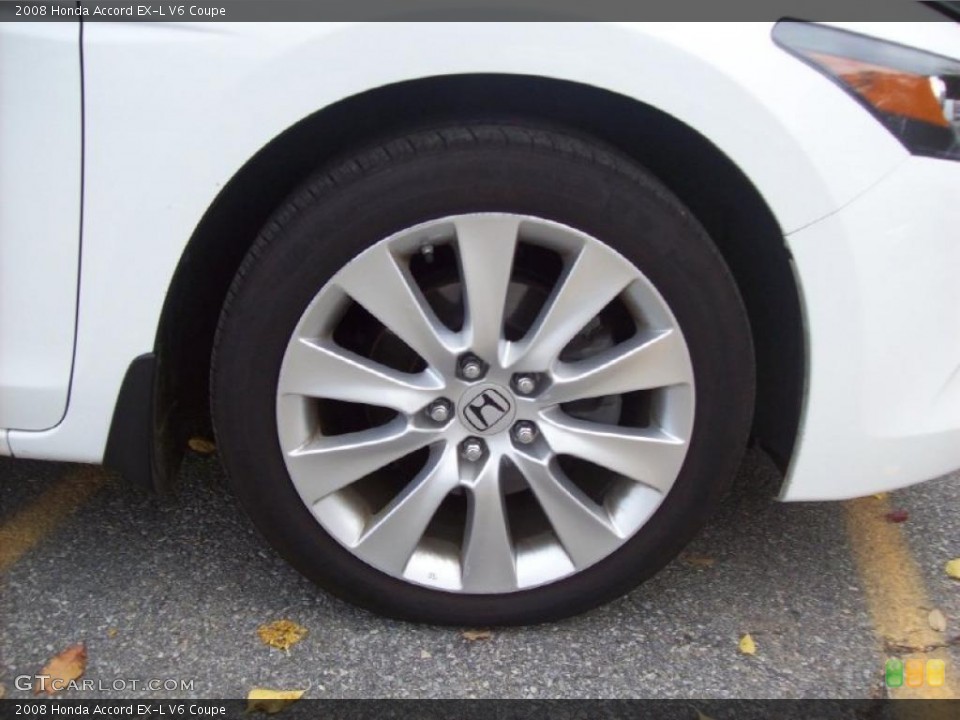 2008 Honda Accord EX-L V6 Coupe Wheel and Tire Photo #38988997