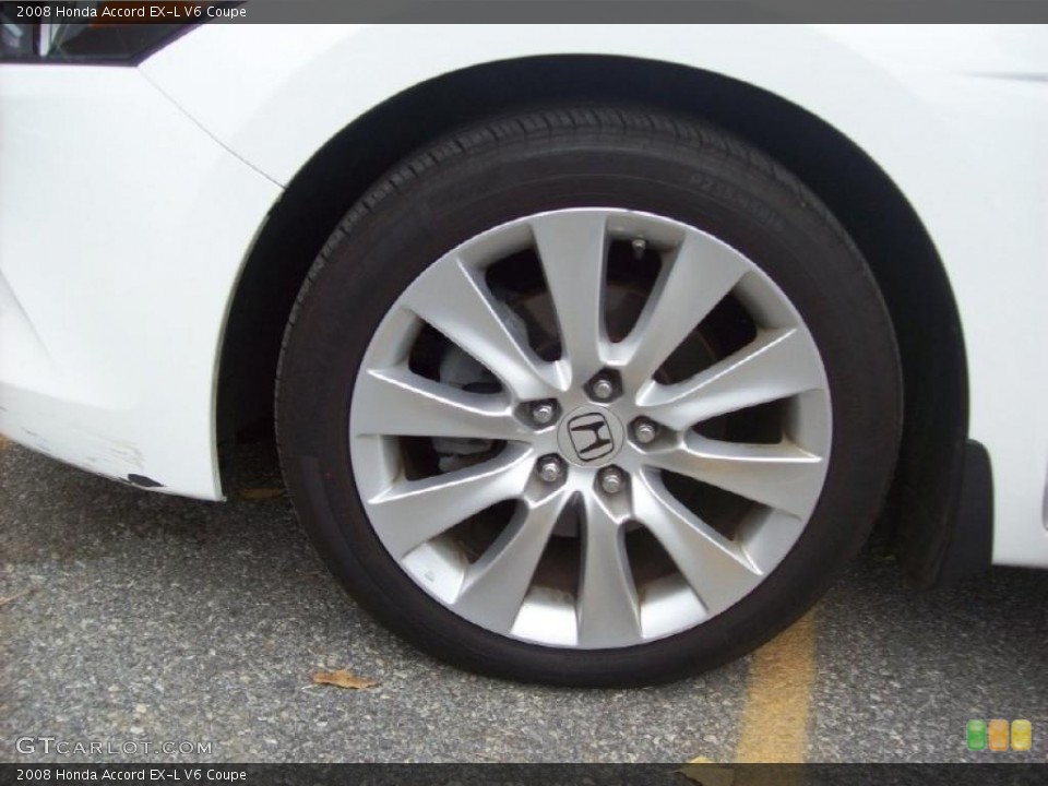 2008 Honda Accord EX-L V6 Coupe Wheel and Tire Photo #38989025