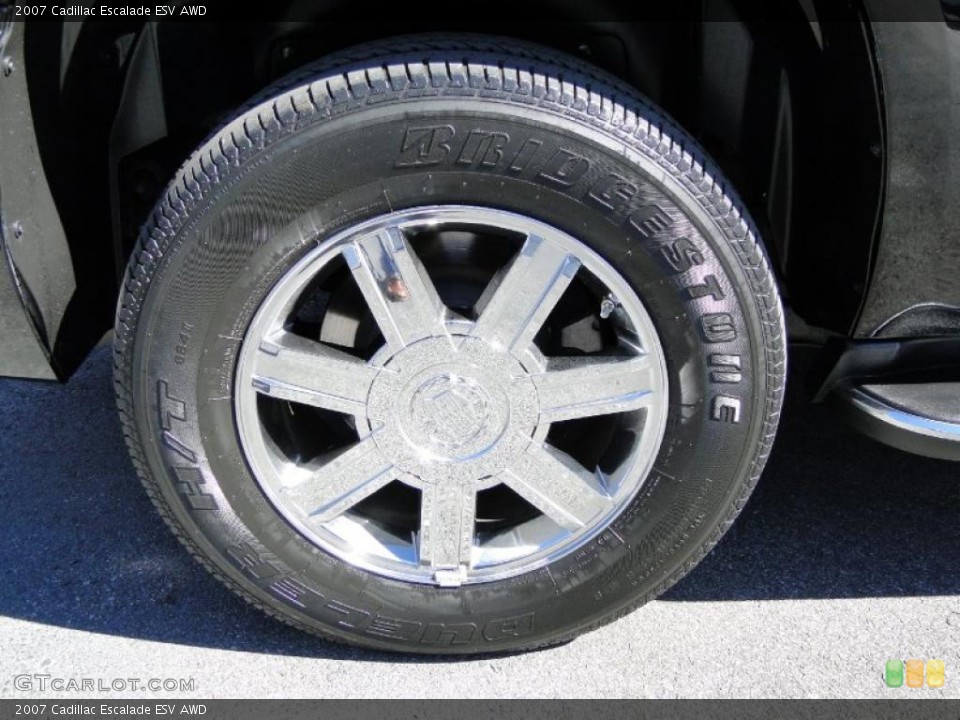 2007 Cadillac Escalade ESV AWD Wheel and Tire Photo #38996794