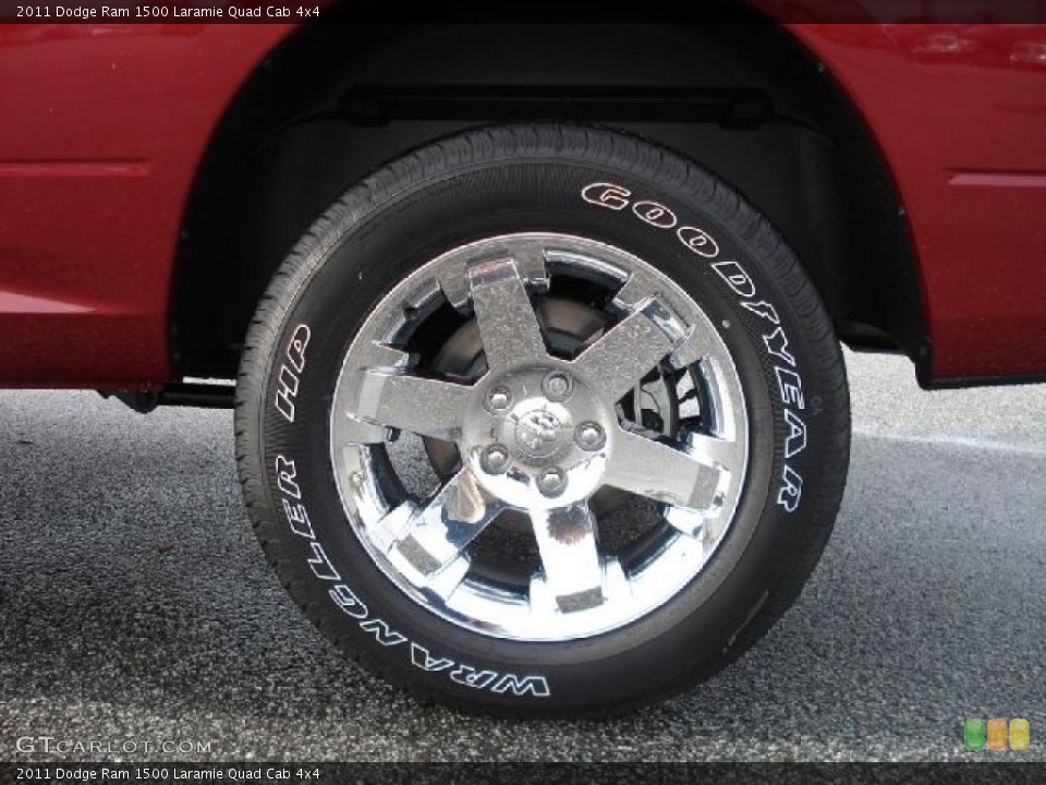 2011 Dodge Ram 1500 Laramie Quad Cab 4x4 Wheel and Tire Photo #38996914