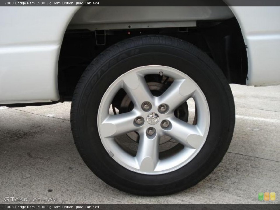 2008 Dodge Ram 1500 Big Horn Edition Quad Cab 4x4 Wheel and Tire Photo #38998826