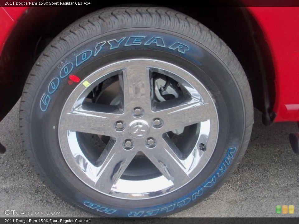2011 Dodge Ram 1500 Sport Regular Cab 4x4 Wheel and Tire Photo #39006843