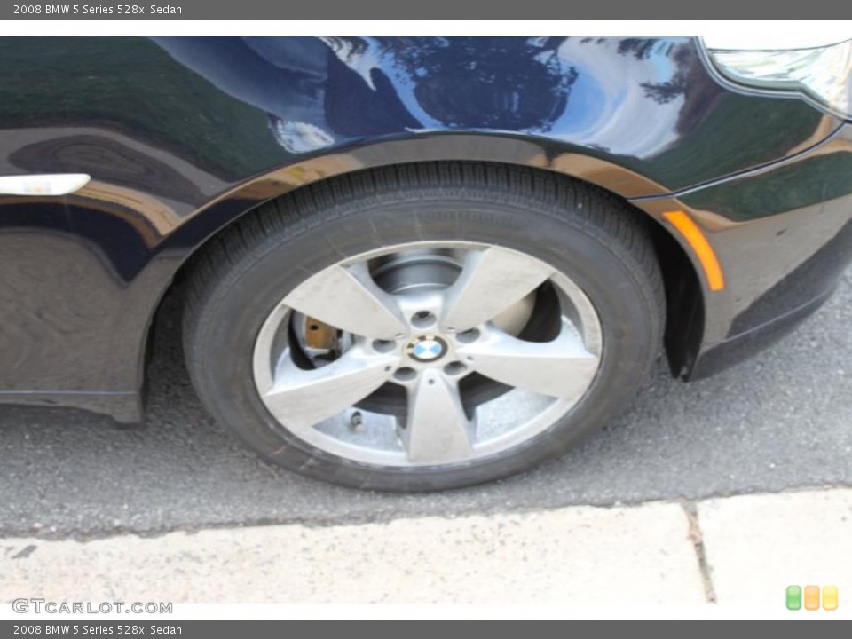 2008 BMW 5 Series 528xi Sedan Wheel and Tire Photo #39009035