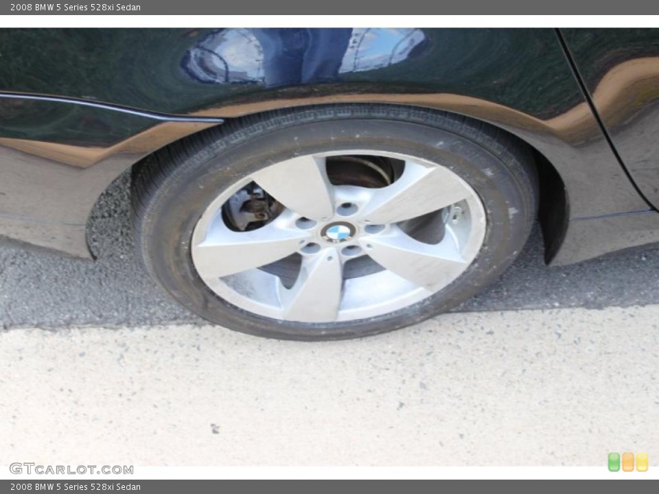2008 BMW 5 Series 528xi Sedan Wheel and Tire Photo #39009055