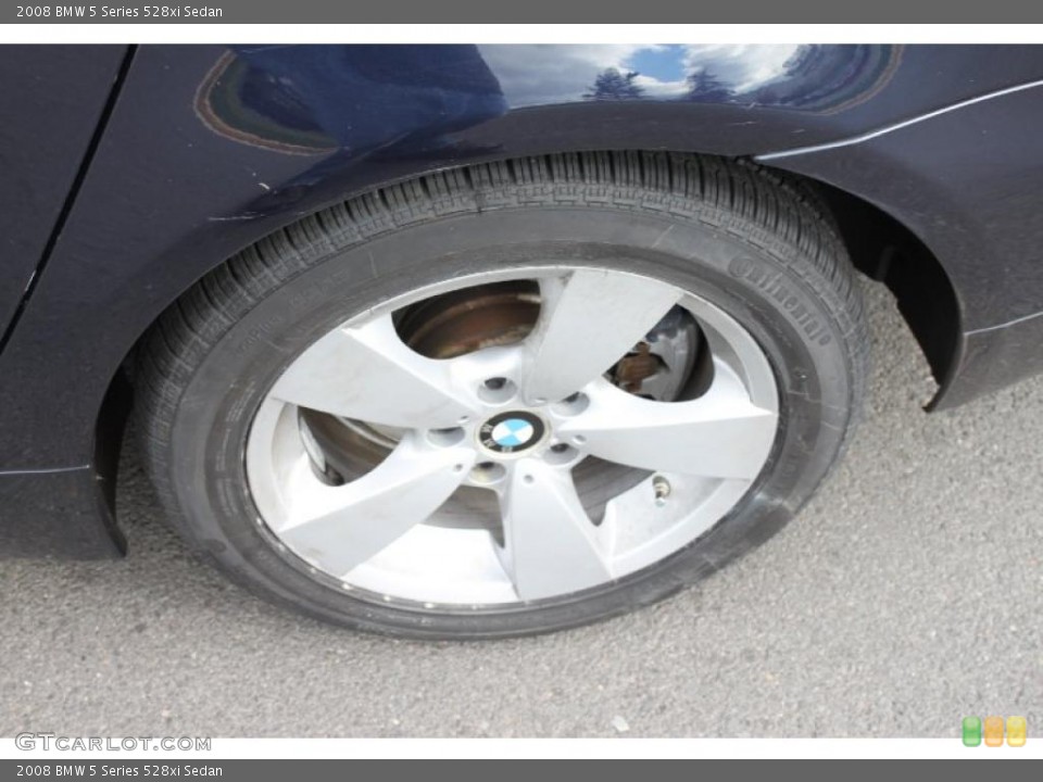 2008 BMW 5 Series 528xi Sedan Wheel and Tire Photo #39009071