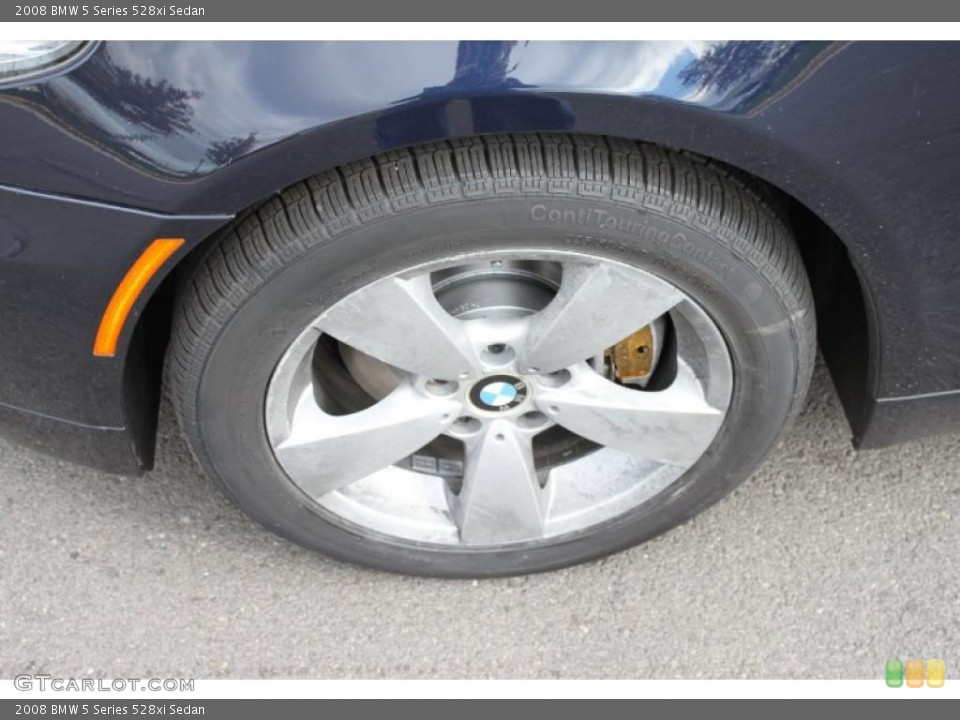 2008 BMW 5 Series 528xi Sedan Wheel and Tire Photo #39009095