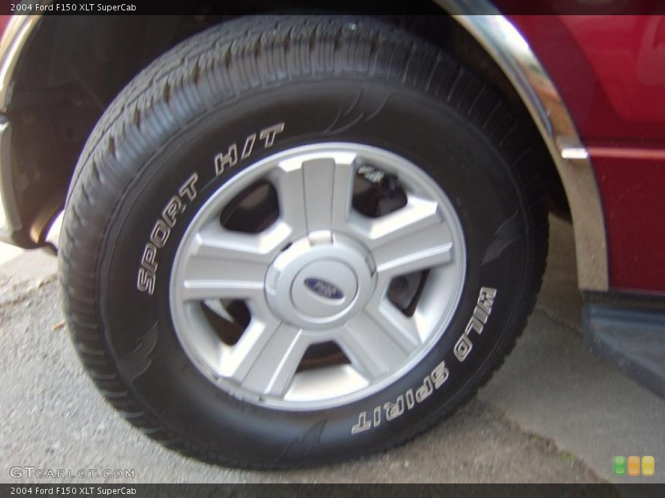 2004 Ford F150 XLT SuperCab Wheel and Tire Photo #39010863