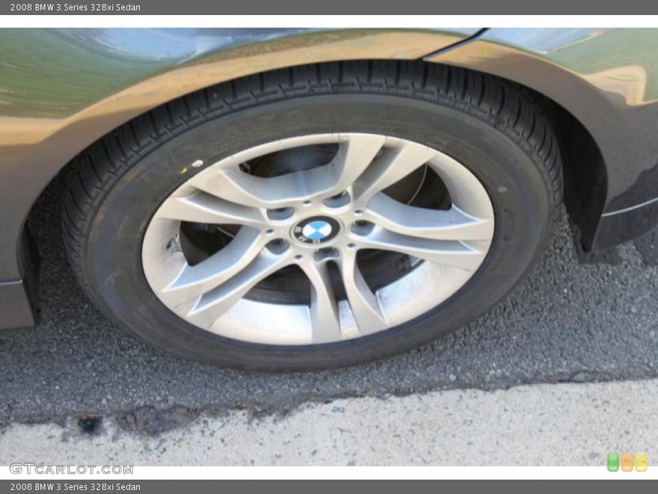 2008 BMW 3 Series 328xi Sedan Wheel and Tire Photo #39010991